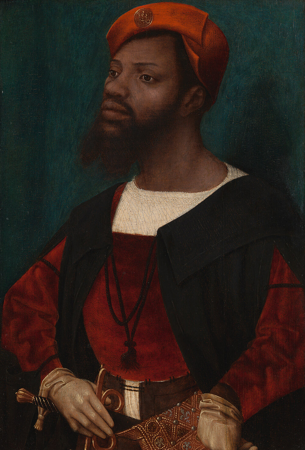 Jan Jansz Mostaert, Portret van een Afrikaanse man, SK-A-4986-00 (ca. 1525). Bron: Rijksmuseum Amsterdam